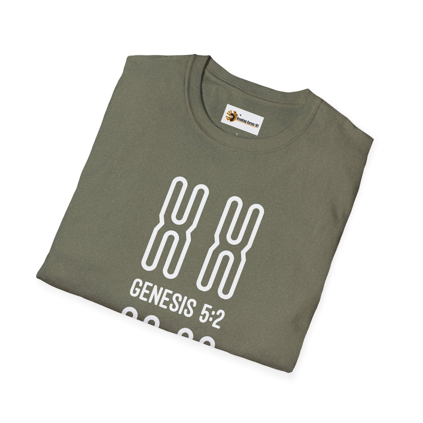 Genesis 5:2 - Bible Verse Graphic Cotton Tee | Shop Breaking Curses 101