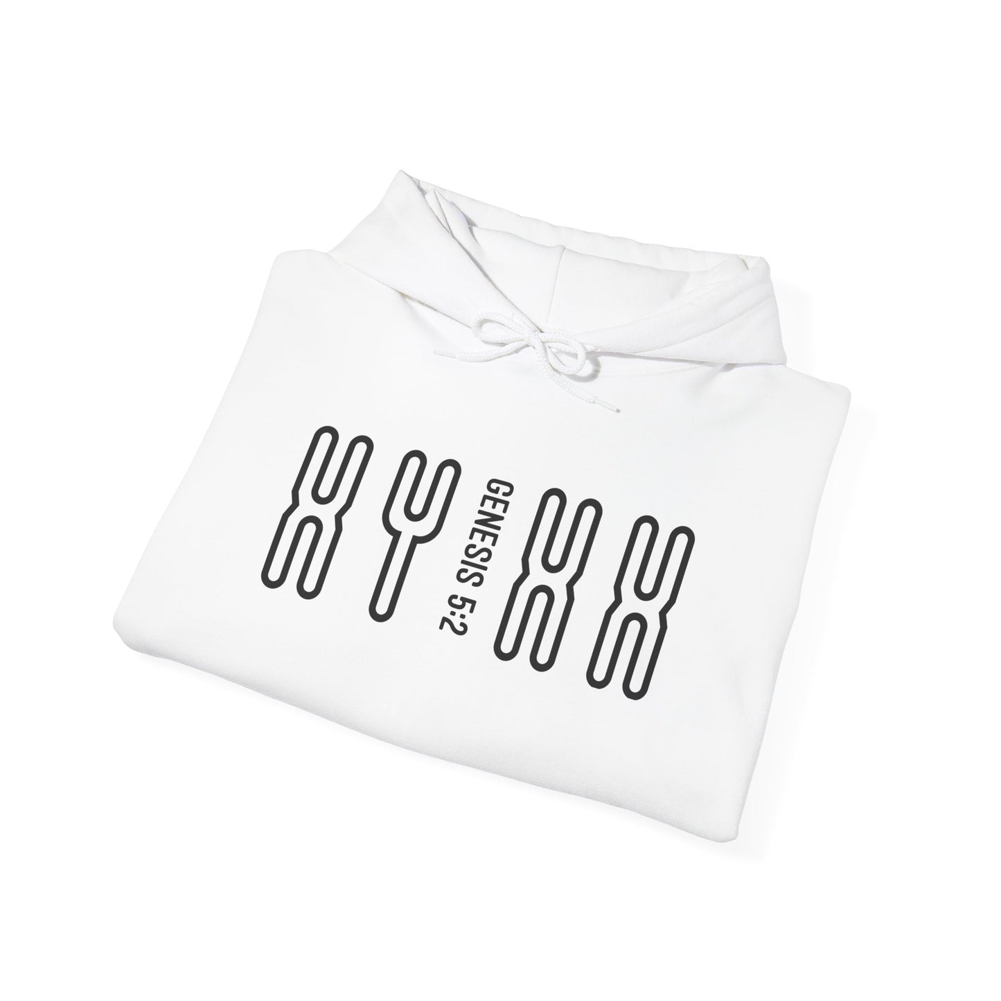 Genesis 5:2 - Christian Heavy Blend™ Hooded Sweatshirt | Breaking Curses 101