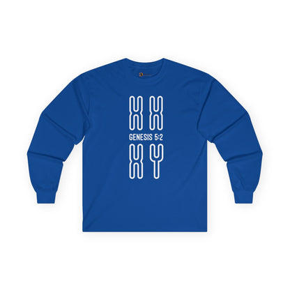 Genesis 5:2 - Bible Verse Graphic Cotton Long Sleeve Tee | Shop Breaking Curses 101