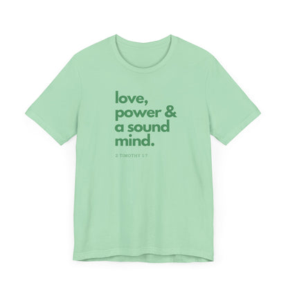 2 Timothy 1:7 - Bible Verse Graphic Jersey Tee | Shop Breaking Curses 101