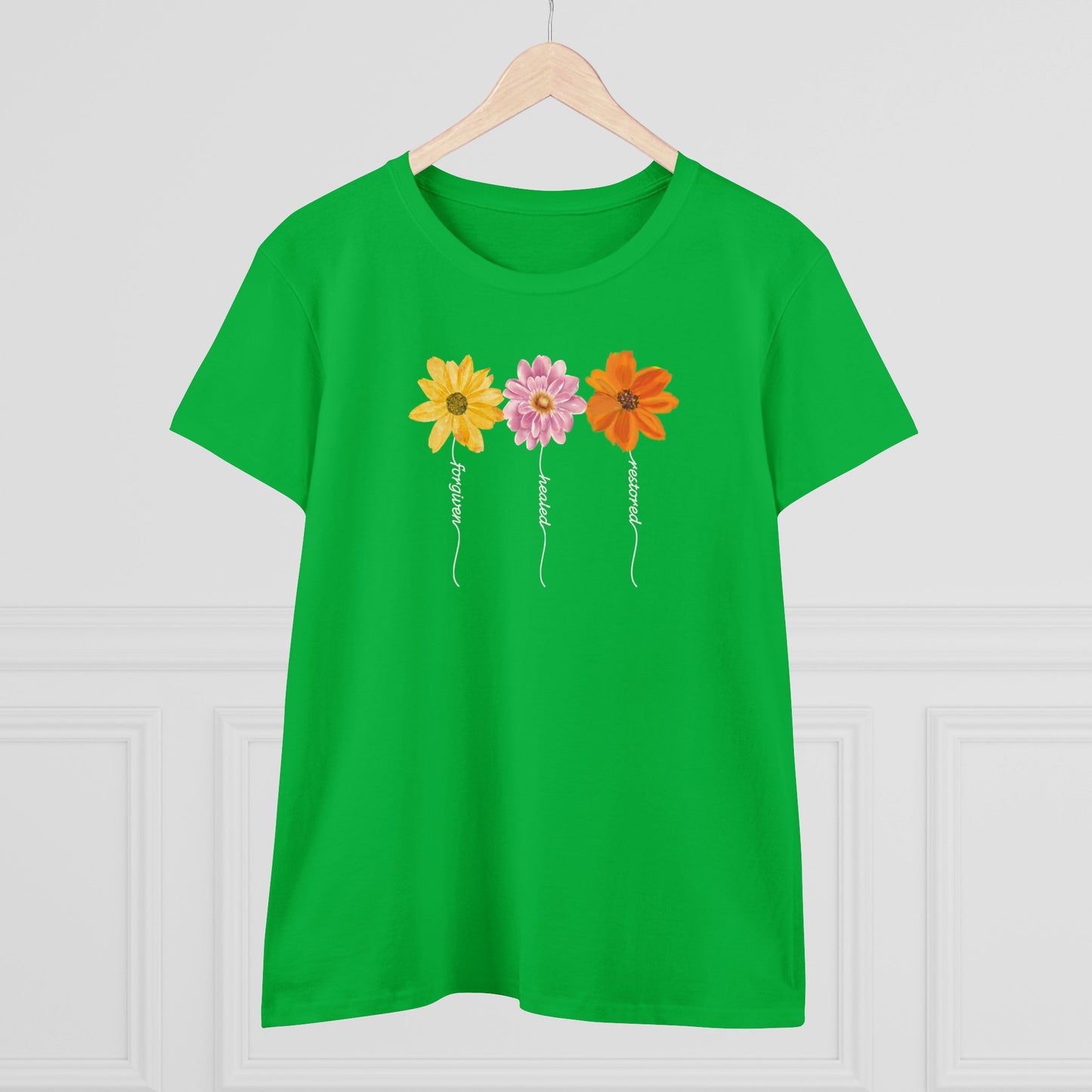 "Forgiven, Healed, Restored" Mother's Day - Women's Graphic Cotton Tee | Shop Breaking Curses 101