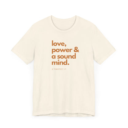 2 Timothy 1:7 - Bible Verse Graphic Jersey Tee | Shop Breaking Curses 101