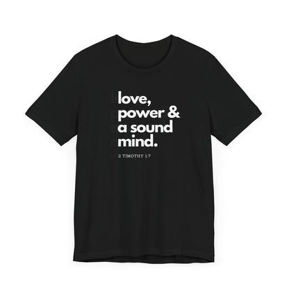 2 Timothy 1:7 - Bible Verse Graphic Jersey Tee | Shop Breaking Curses 101
