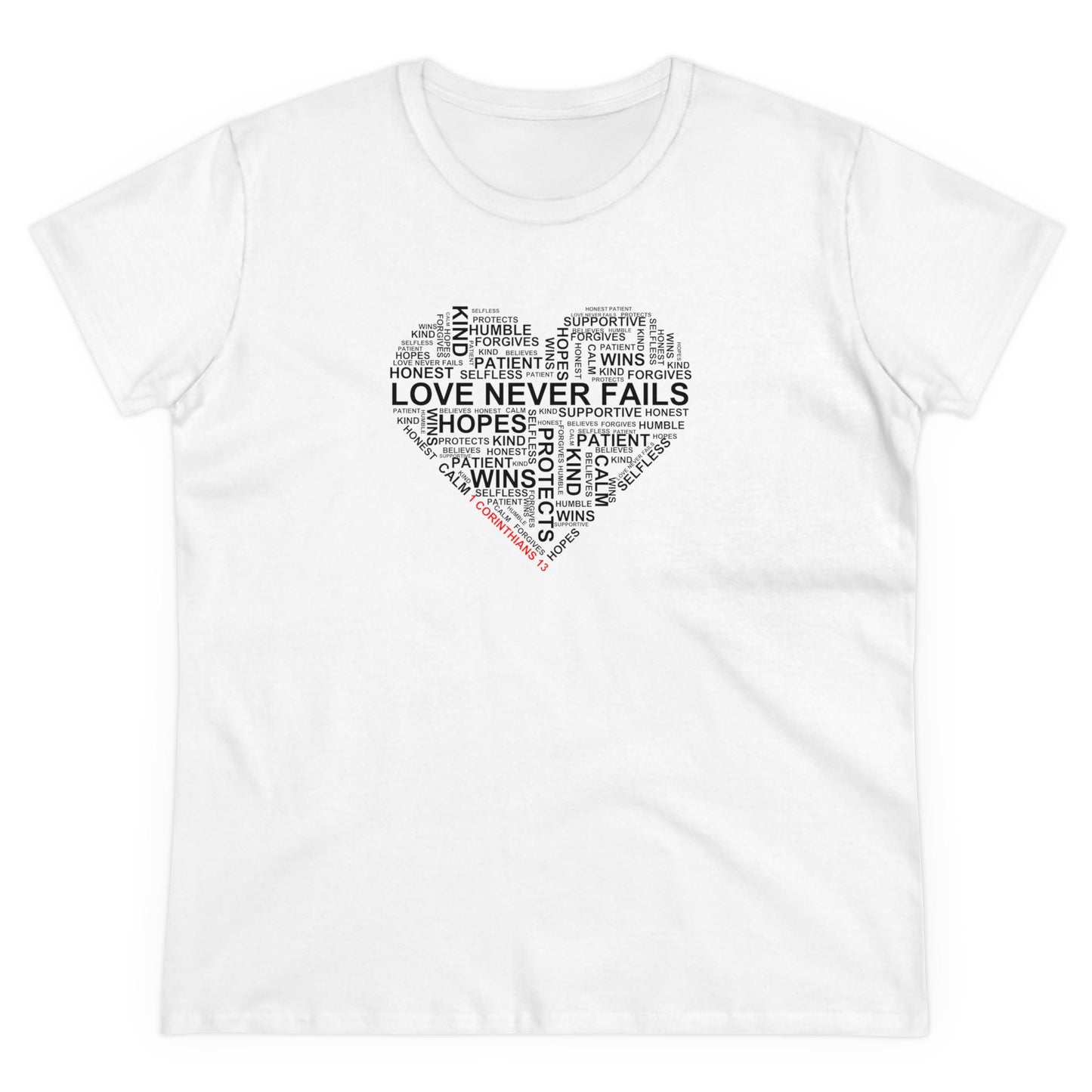 1 Corinthians 13 - Bible Verse Women's Graphic Cotton Tee | Shop Breaking Curses 101