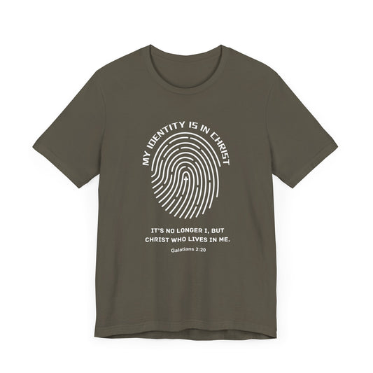 Identity in Christ, Galatians 2:20 - Bible Verse Graphic Jersey Tee | Shop Breaking Curses 101