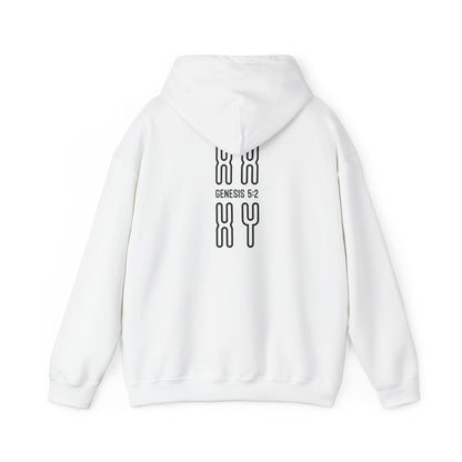 Genesis 5:2 - Christian Heavy Blend™ Hooded Sweatshirt | Breaking Curses 101