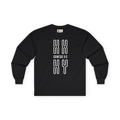 Genesis 5:2 - Bible Verse Graphic Cotton Long Sleeve Tee | Shop Breaking Curses 101
