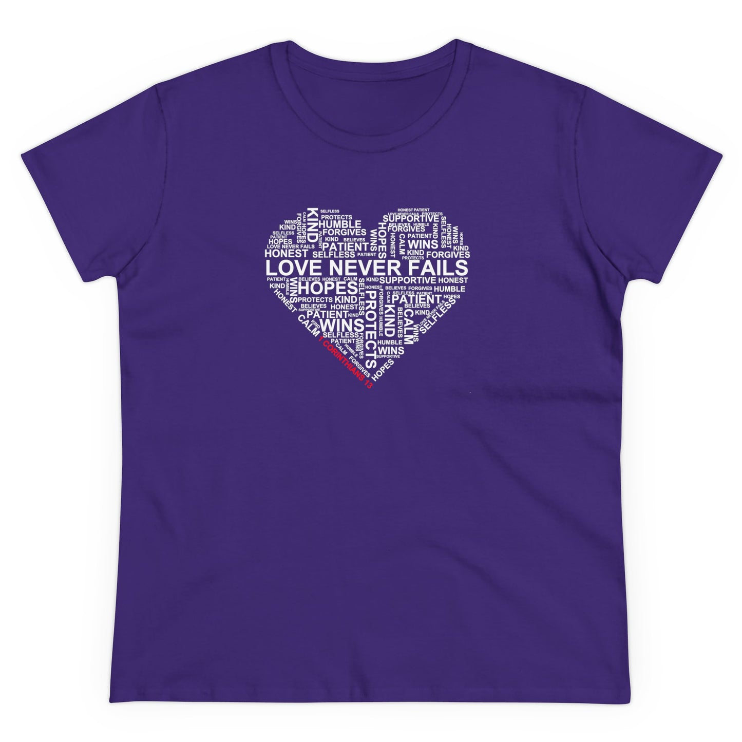 1 Corinthians 13 - Bible Verse Women's Graphic Cotton Tee | Shop Breaking Curses 101