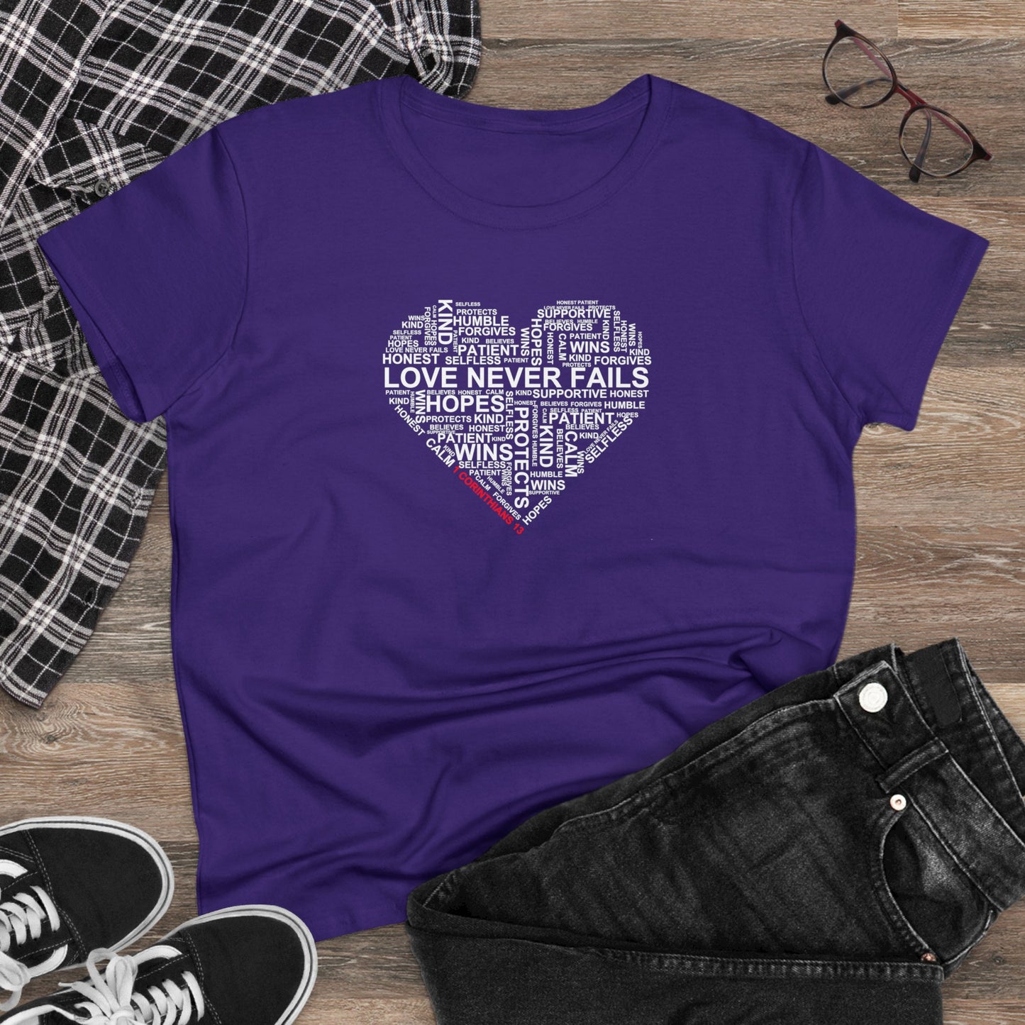 1 Corinthians 13 - Bible Verse Women's Graphic Cotton Tee | Shop Breaking Curses 101