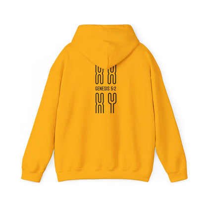 Genesis 5:2 - Christian Heavy Blend™ Hooded Sweatshirt | Breaking Curses 101