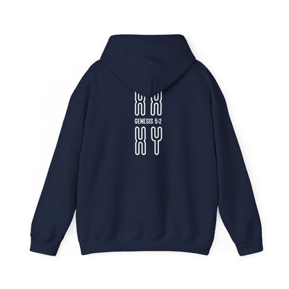 Genesis 5:2 - Christian Heavy Blend™ Hooded Sweatshirt | Breaking Curses 101