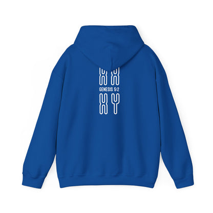 Genesis 5:2 - Christian Heavy Blend™ Hooded Sweatshirt | Breaking Curses 101