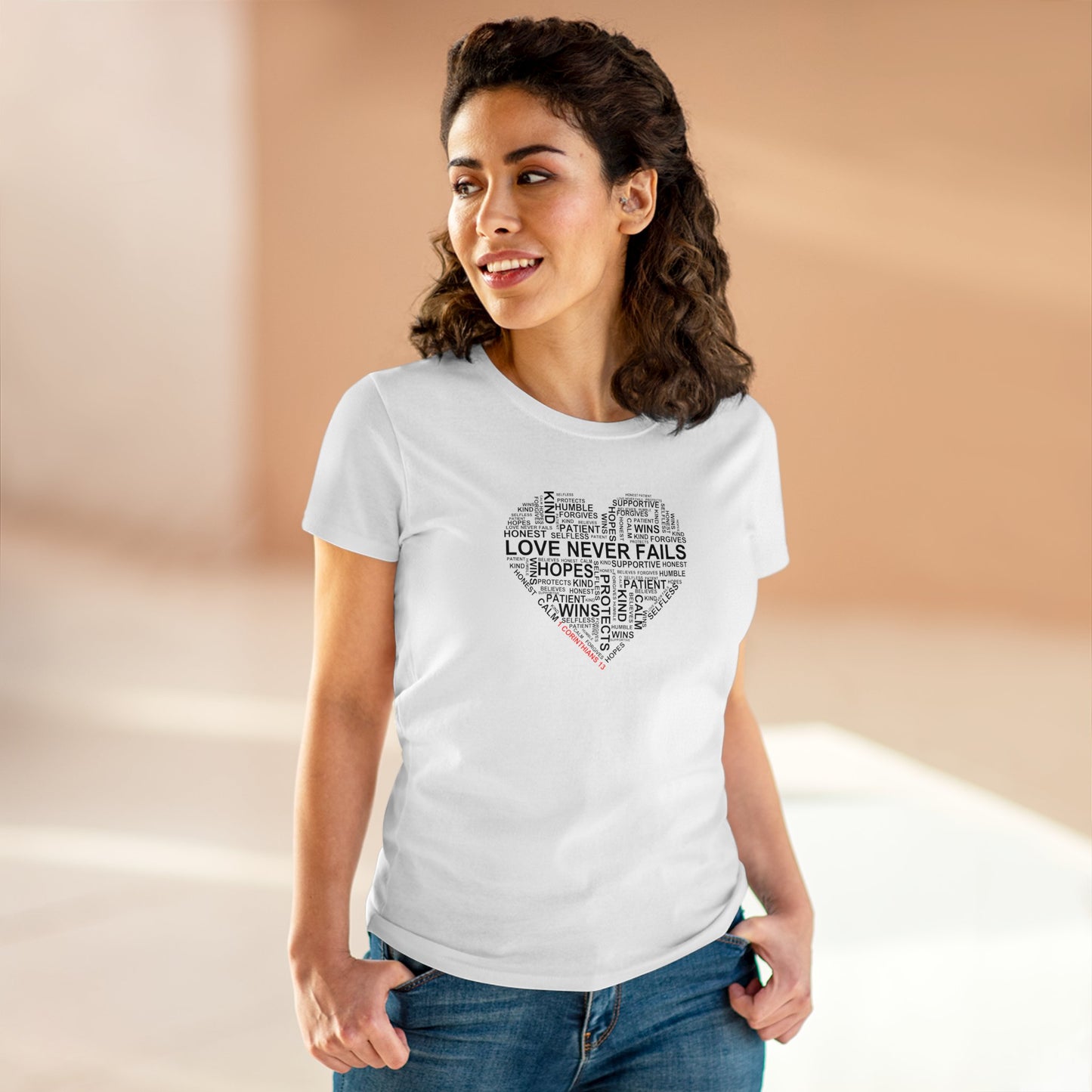 1 Corinthians 13 - Bible Verse Women's Graphic Cotton Tee | Shop Breaking Curses 101